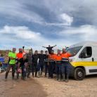 El equipo de Fraikin ayudando en Valencia