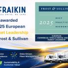 Frost & Sullivan ha reconocido a Fraikin con el Best Practices Recognition 2025 al Liderazgo del Mercado Europeo en el sector de alquiler y leasing de vehículos industriales.