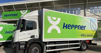 Vehículo industrial gas natural de Fraikin a Heppner