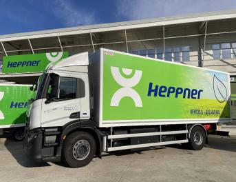 Vehículo industrial gas natural de Fraikin a Heppner