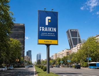 El renting industrial de Fraikin en el Paseo de la Castellana de Madrid.