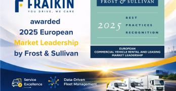 Frost & Sullivan ha reconocido a Fraikin con el Best Practices Recognition 2025 al Liderazgo del Mercado Europeo en el sector de alquiler y leasing de vehículos industriales.