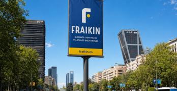 El renting industrial de Fraikin en el Paseo de la Castellana de Madrid.